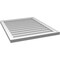 Ekena Millwork Vertical Surface Mount PVC Gable Vnt: Non-Functional, w/2"W x 1-1/2"H, Brickmould Frame, 26"W x 32"H GVPVE26X3202SN - alternate 5